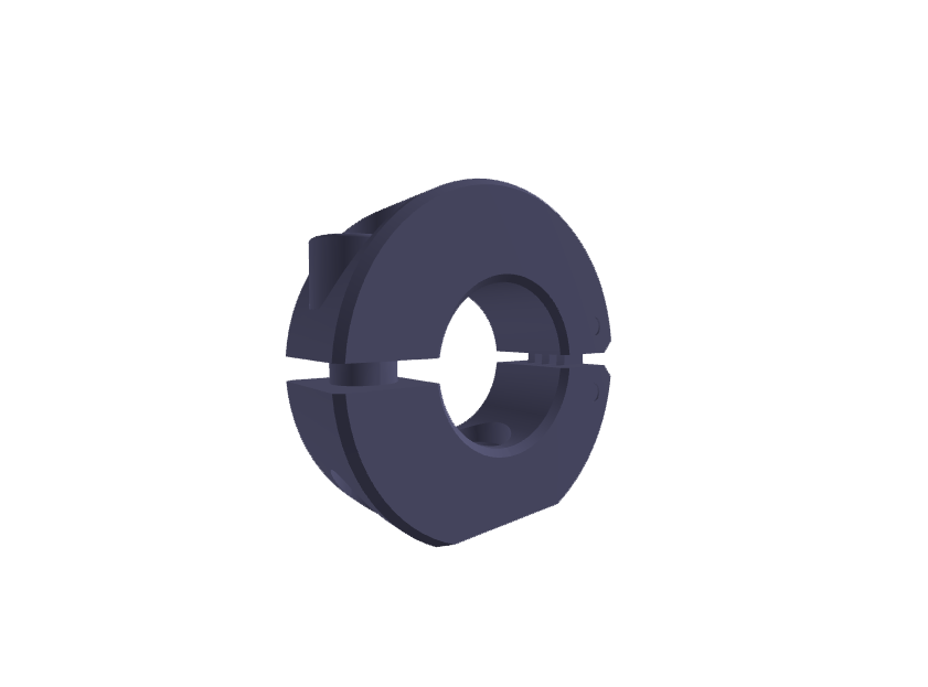 11/16inch Steel Pipe Mounting Collars Hinge Type